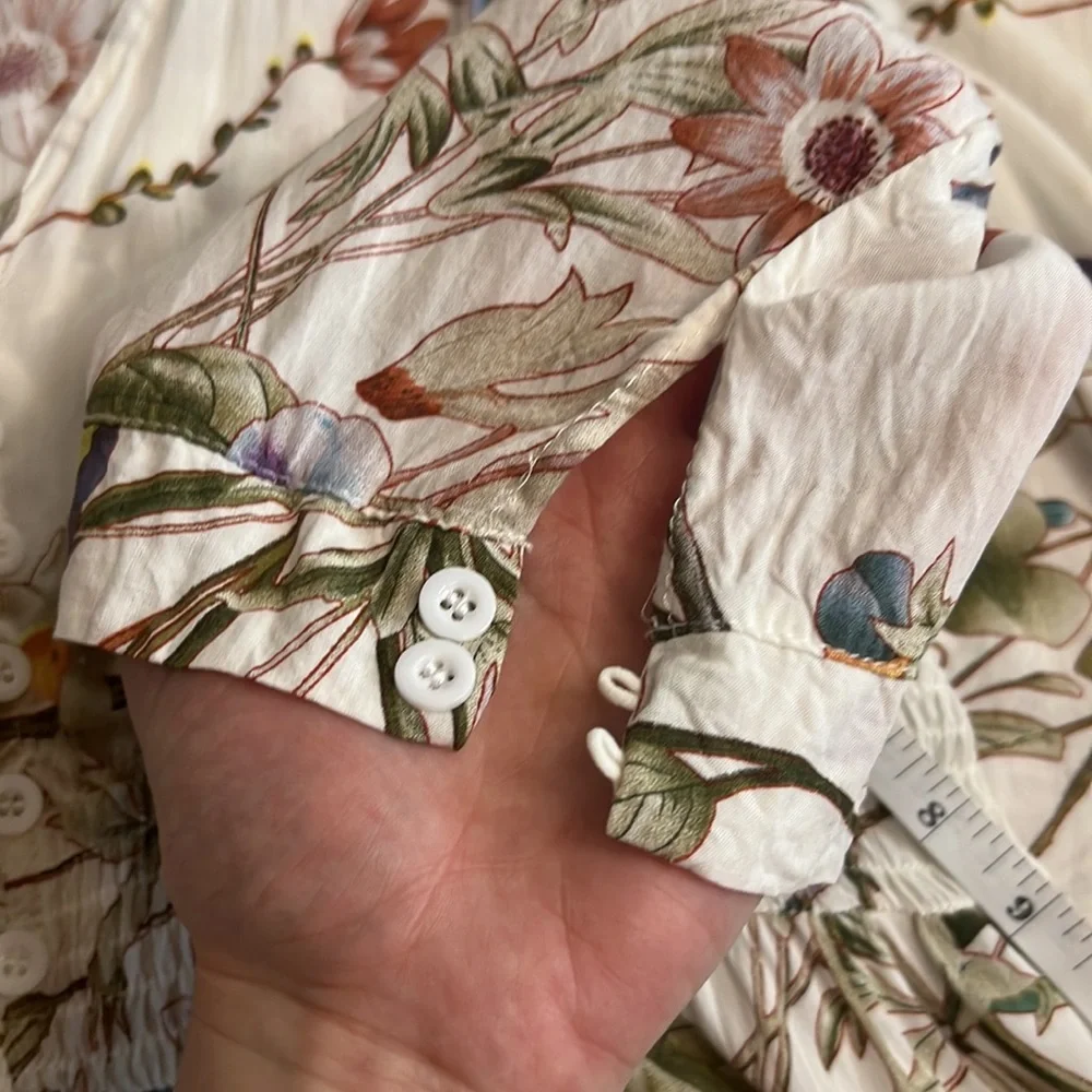 Floral Maxi Dress - White - Picture 9 of 11